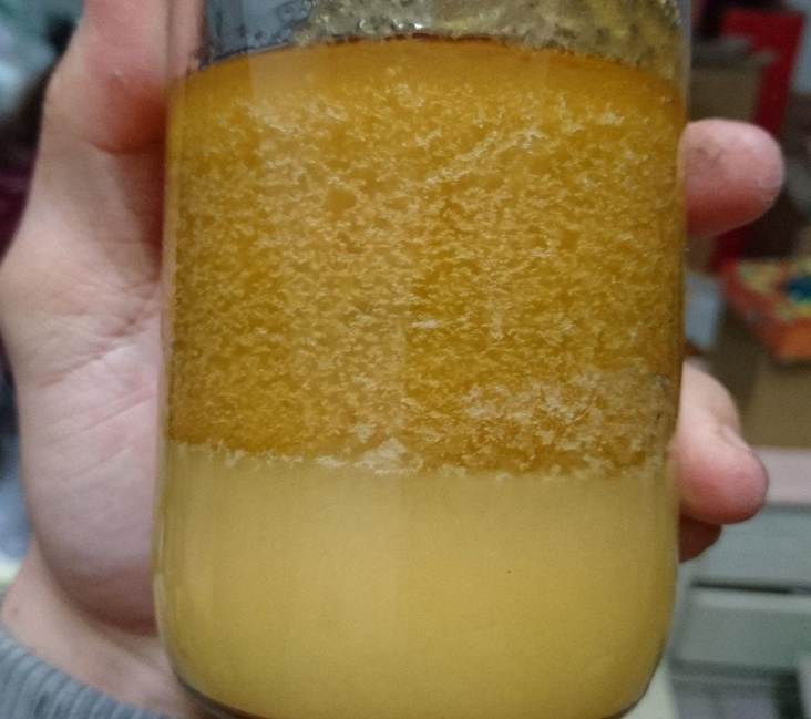 蜂蜜結晶顆粒粗細比較